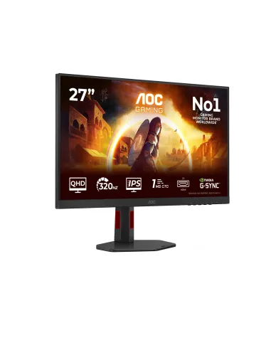 AOC G4 Q27G4SRU Monitor PC 68,6 cm (27") 2560 x 1440 Pixel Quad HD LED Nero, Rosso