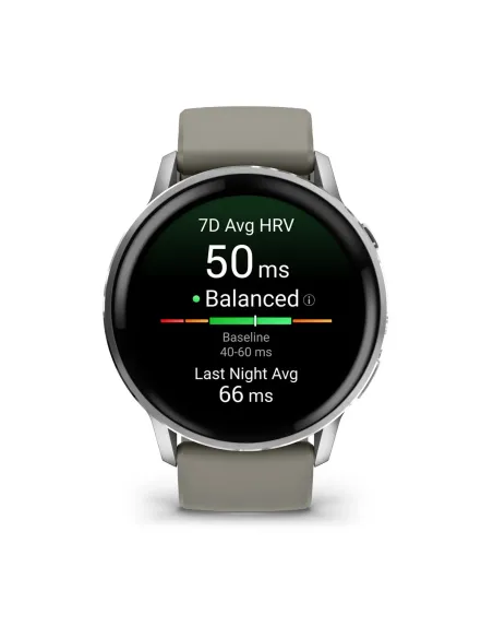 Garmin Venu 4 3,56 cm (1.4") AMOLED 45 mm Digitale 454 x 454 Pixel Touch screen Argento Wi-Fi GPS (satellitare)