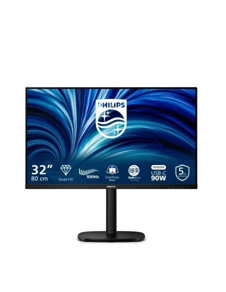 Philips 32B2U3601 00 Monitor PC 80 cm (31.5") 2560 x 1440 Pixel Quad HD LCD Nero
