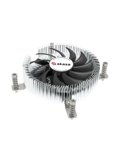 Akasa AK-CC6610EP01 sistema di raffreddamento per computer Processore Raffreddatore d'aria 7,5 cm Nero, Argento 1 pz