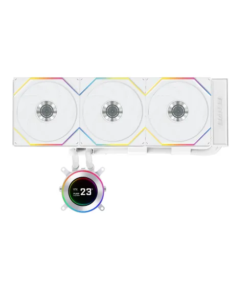 Lian Li GA II Hydroshift II LCD-C 360TL Processore Raffreddatore di liquidi tutto in uno 12 cm Bianco 1 pz