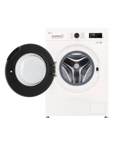 LG W4NX1095NWB Lavasciuga 9 5kg Serie X1, Classe A E, 6 Motion Direct Drive, Wi-Fi, 1400 giri, Allergy Care, Bianca