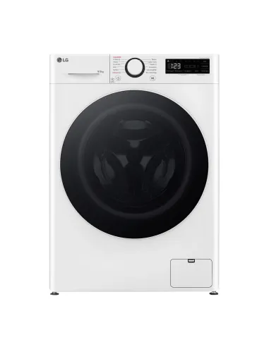 LG D2R5S09TSWW Lavasciuga slim 9 5kg AI DD, Classe E, 1200 giri, TurboWash 360, Vapore