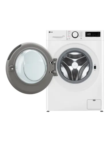 LG D2R5S09TSWW Lavasciuga slim 9 5kg AI DD, Classe E, 1200 giri, TurboWash 360, Vapore