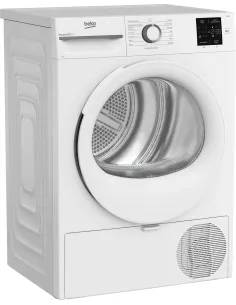 Beko BMT491WI_IT, Asciugatrice 9kg, Classe C, Linea Estetica NX, motore inverter, Display digitale, colore Bianco, oblò Bianco 2