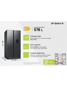 Samsung RS4000DC Side by Side with Large Capacity RS57DG400EM9EF 2