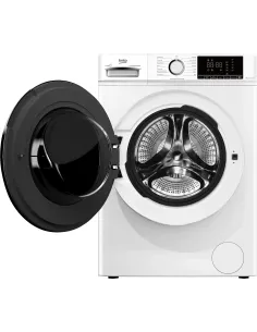Beko b100 BMX7126DB 7kg classe A bianco, inverter 1200 giri, display XL, oblò nero, funzione vapore 2