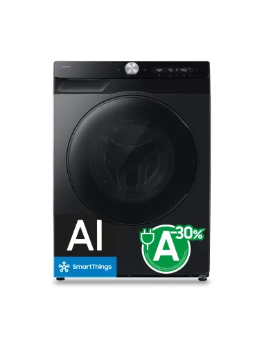 Samsung Series 9 WD6400H Cl.A D 9 6 kg Nero lavasciuga Libera installazione Caricamento frontale Bianco