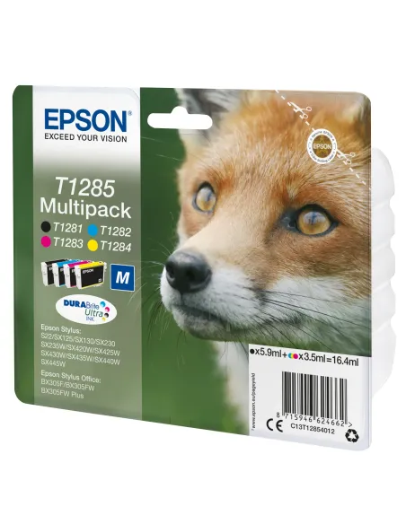 Epson Fox Multipack 4 colori DURABrite Volpe T1285