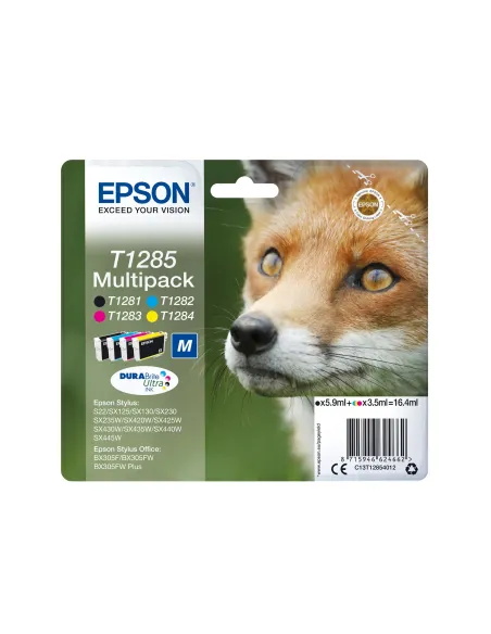 Epson Fox Multipack 4 colori DURABrite Volpe T1285