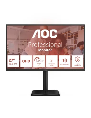 AOC E4 Q27E4U Monitor PC 68,6 cm (27") 2560 x 1440 Pixel Quad HD LED Nero