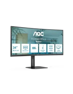 AOC V5 CU34V5C BK Monitor PC 86,4 cm (34") 3440 x 1440 Pixel Wide Quad HD LED Nero 2