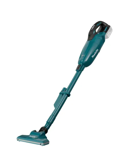 Makita DCL284FZ scopa elettrica Aspirapolvere a bastone 2 in 1 Batteria Secco Tessuto Senza sacchetto Nero, Turchese