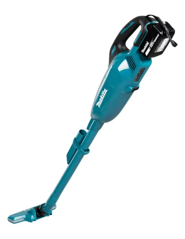 Makita DCL284FZ scopa elettrica Aspirapolvere a bastone 2 in 1 Batteria Secco Tessuto Senza sacchetto Nero, Turchese