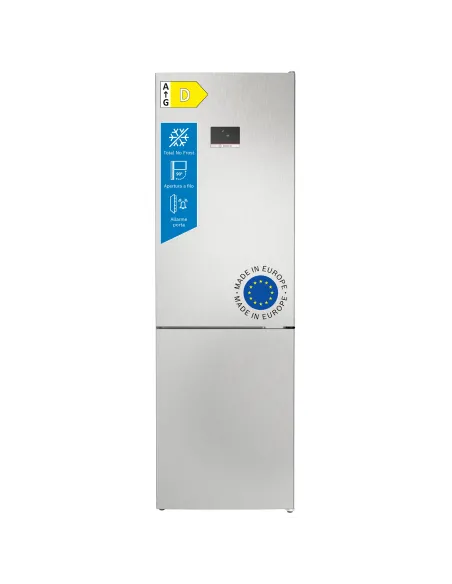 Bosch Serie 4 KGN367LDF Frigorifero Combinato da libera installazione 186 x 60 cm Metal look Classe D